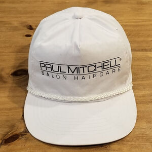 Vintage Paul Mitchell Salon Haircare Hat Snapback White 90s Rope One Size